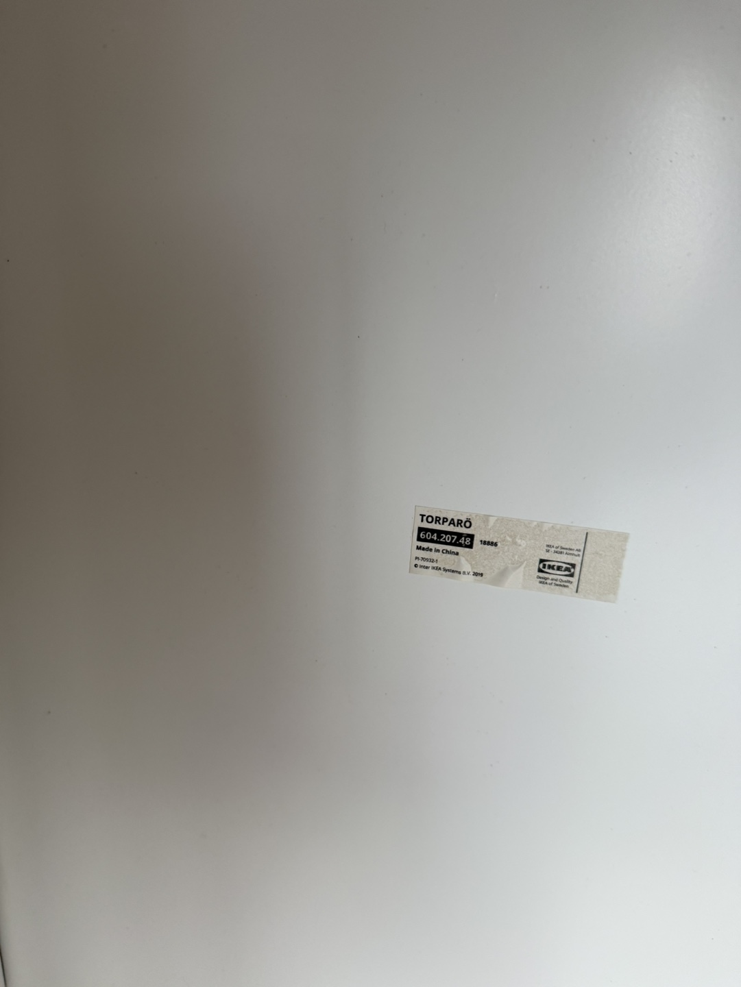IKEA TORPARÖ White Folding Table - photo 3