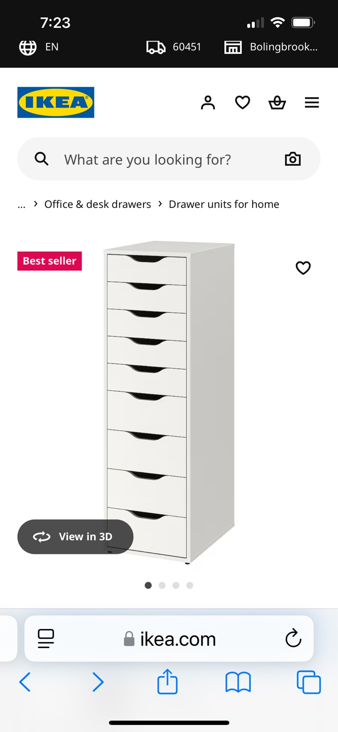 IKEA White 9-Drawer Chest