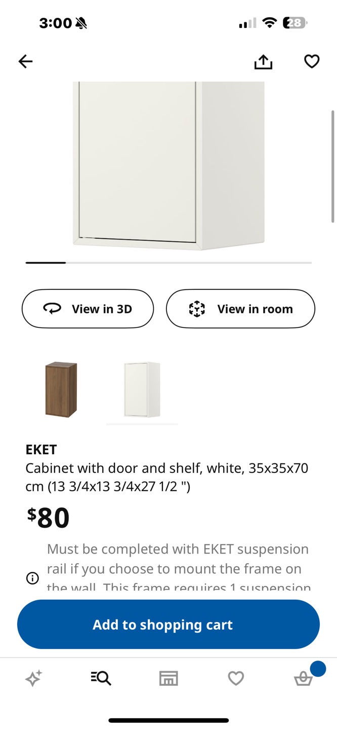IKEA EKET Dark Grey Cabinet with Door and Shelf - photo 5