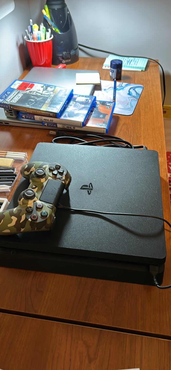 PS4 Slim Console with 3 Games and Controller