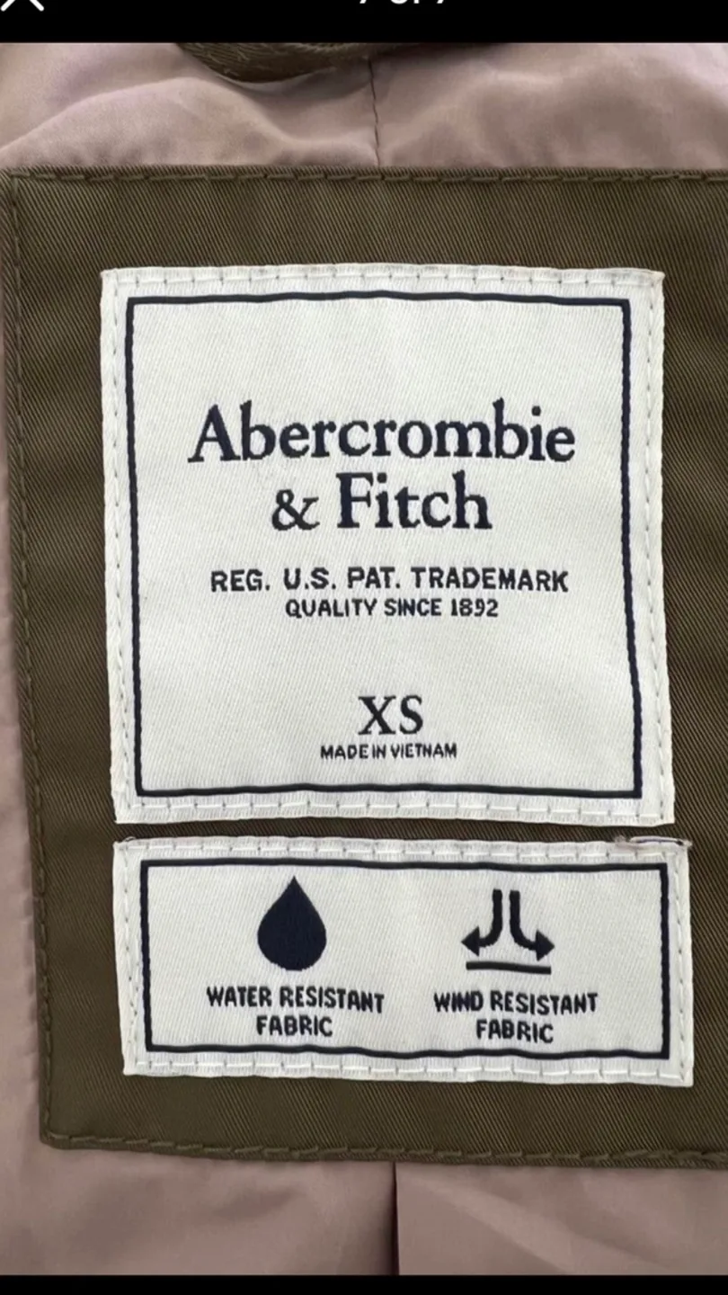 Abercrombie & Fitch Olive Green Jacket - XS image indicator(2)