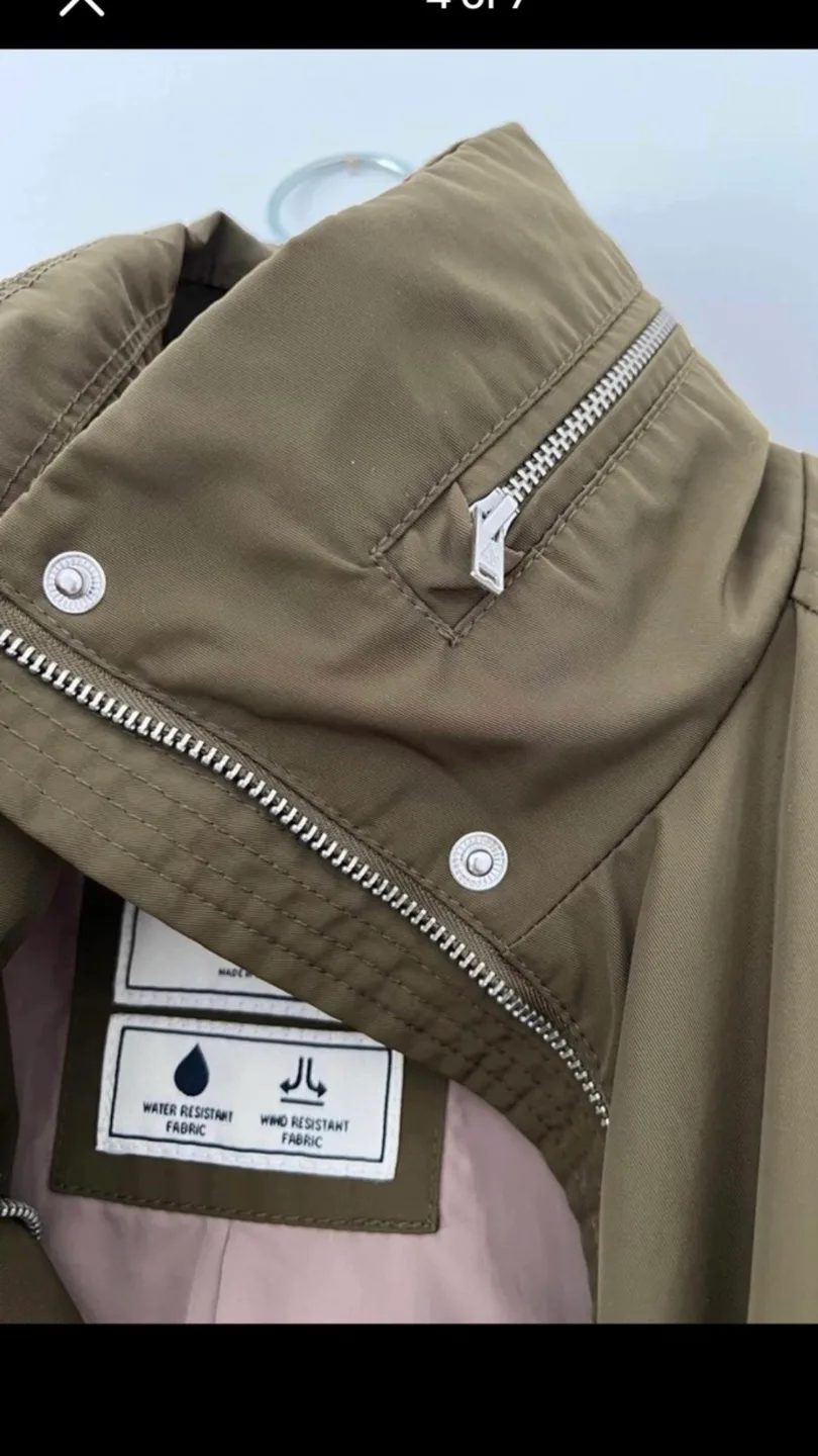 Abercrombie & Fitch Olive Green Jacket - XS image indicator(3)