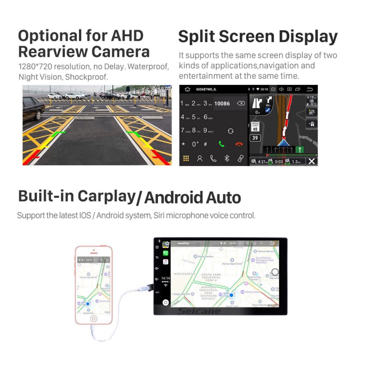Seicane Android Car Stereo with Navigation - photo 5