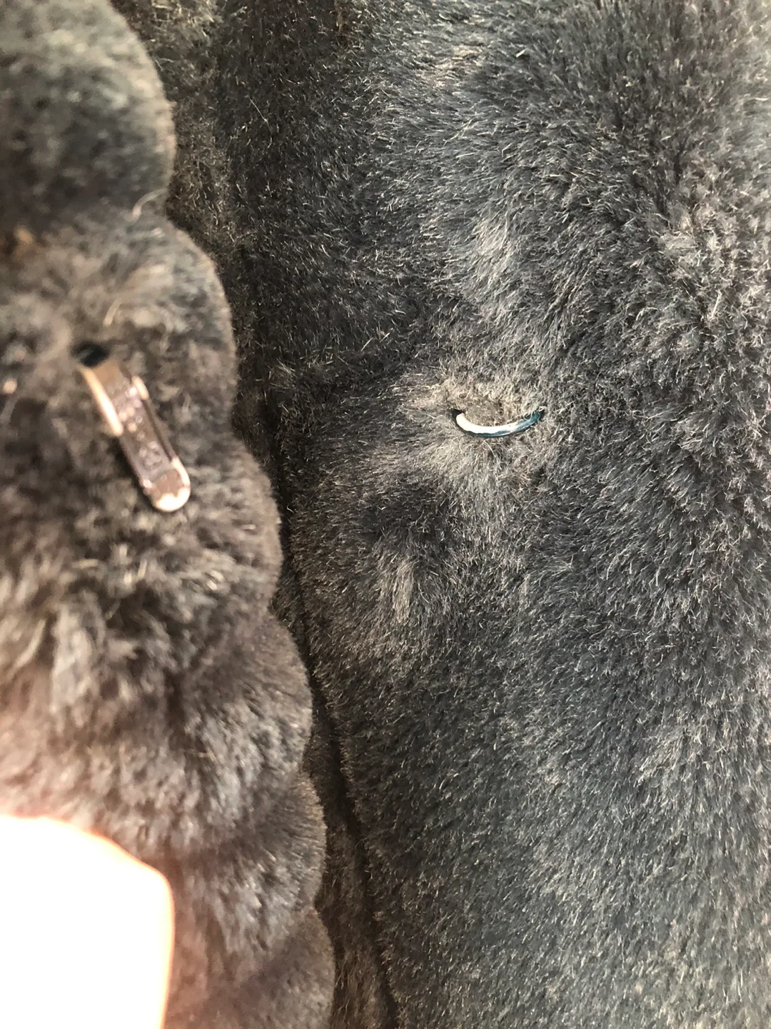 London Fog Teal/Blue Faux Fur Coat - Size Large image indicator(6)