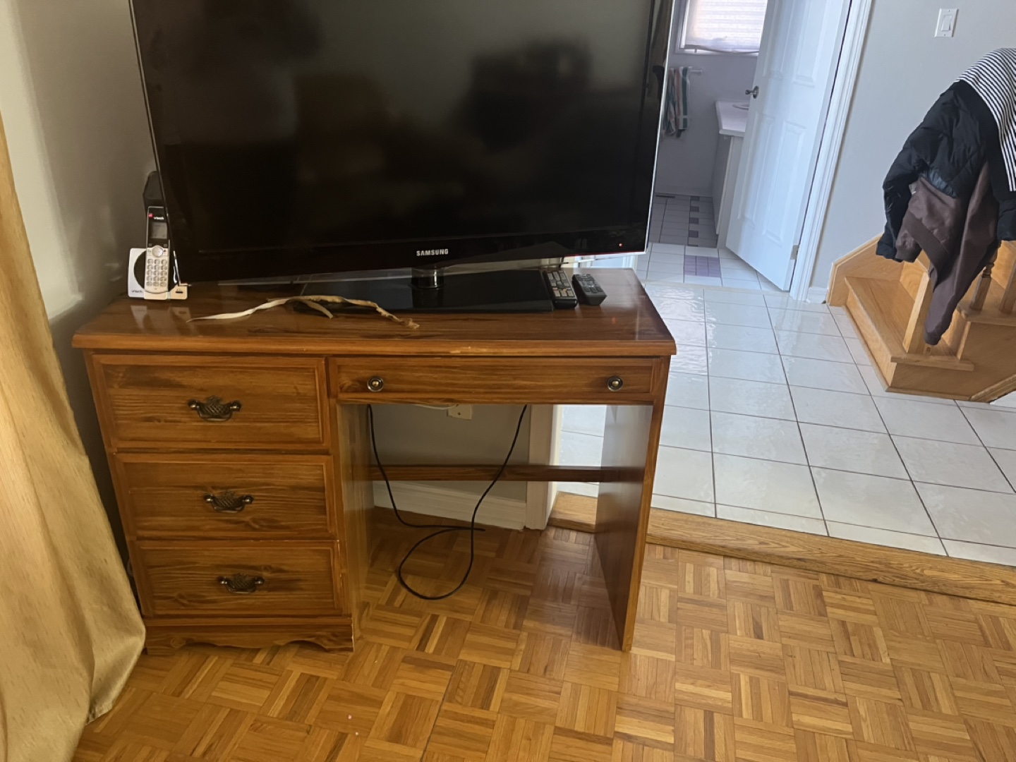 Solid Wood Writing Desk