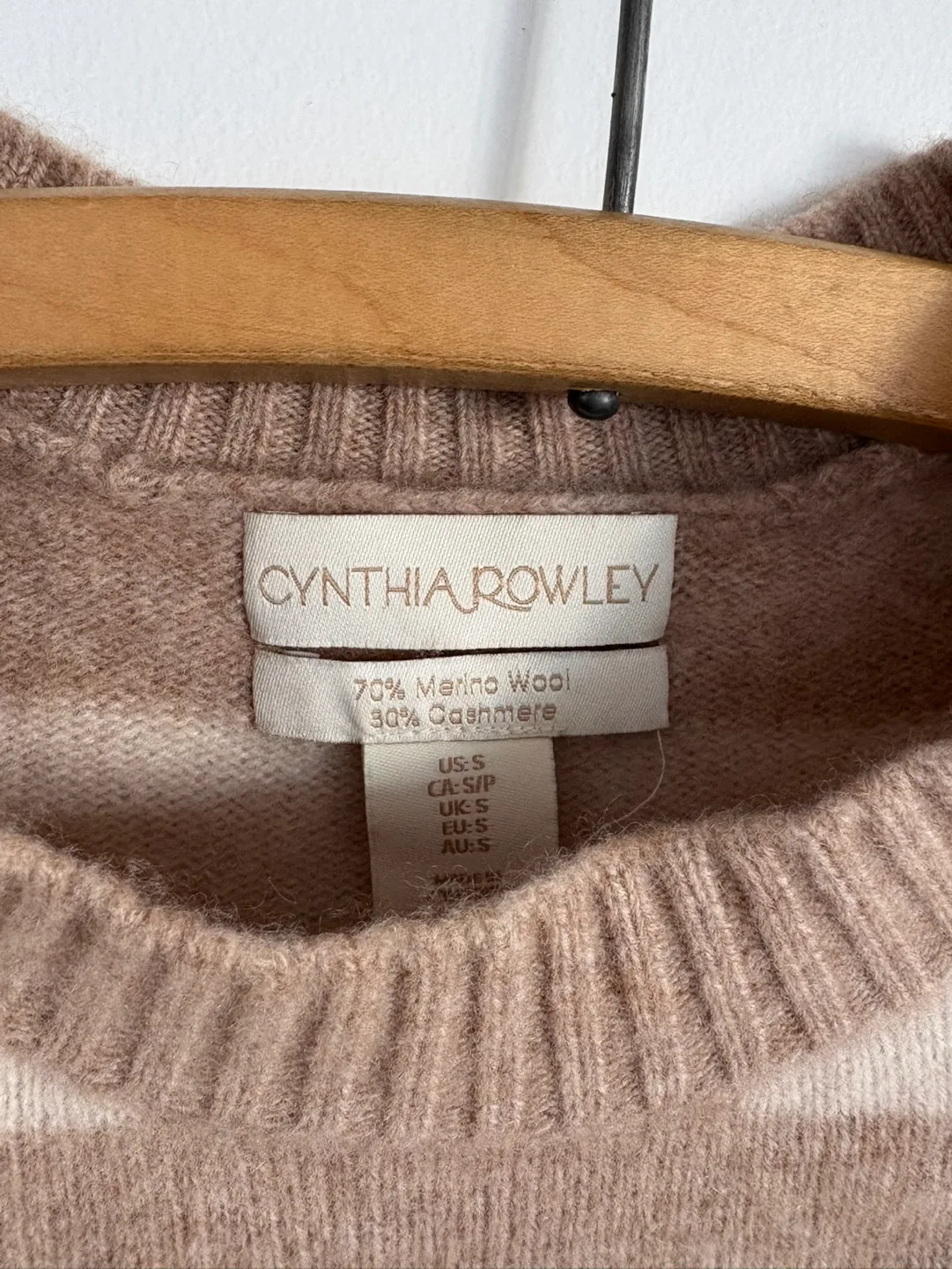 Cynthia Rowley Striped Merino Wool Cashmere Sweater image indicator(2)