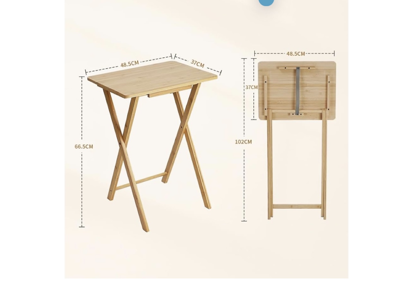 Foldable Bamboo Laptop Table - photo 3