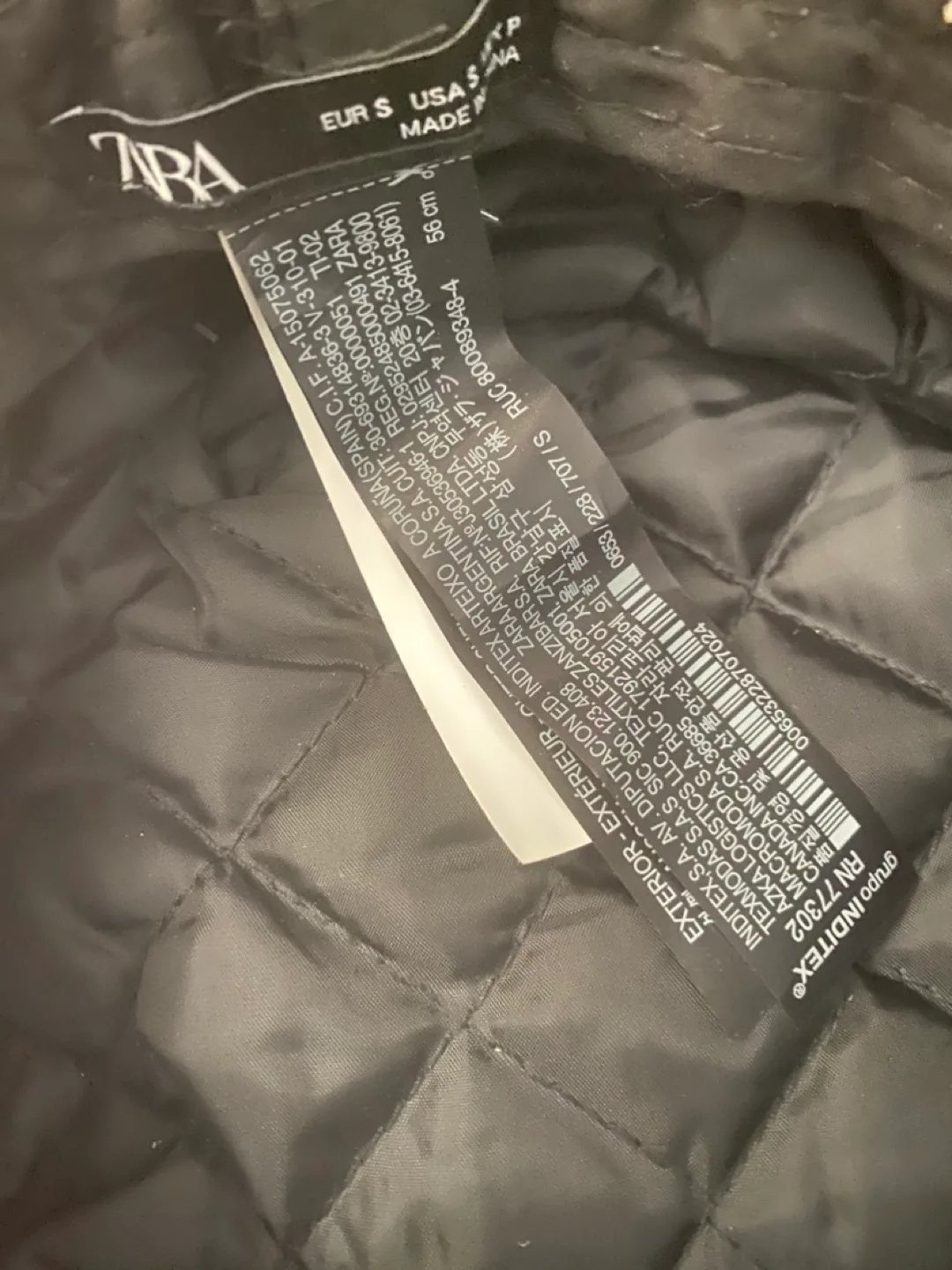 HAT - Zara Brown & Beige Tweed Baker Boy Hat image indicator(3)