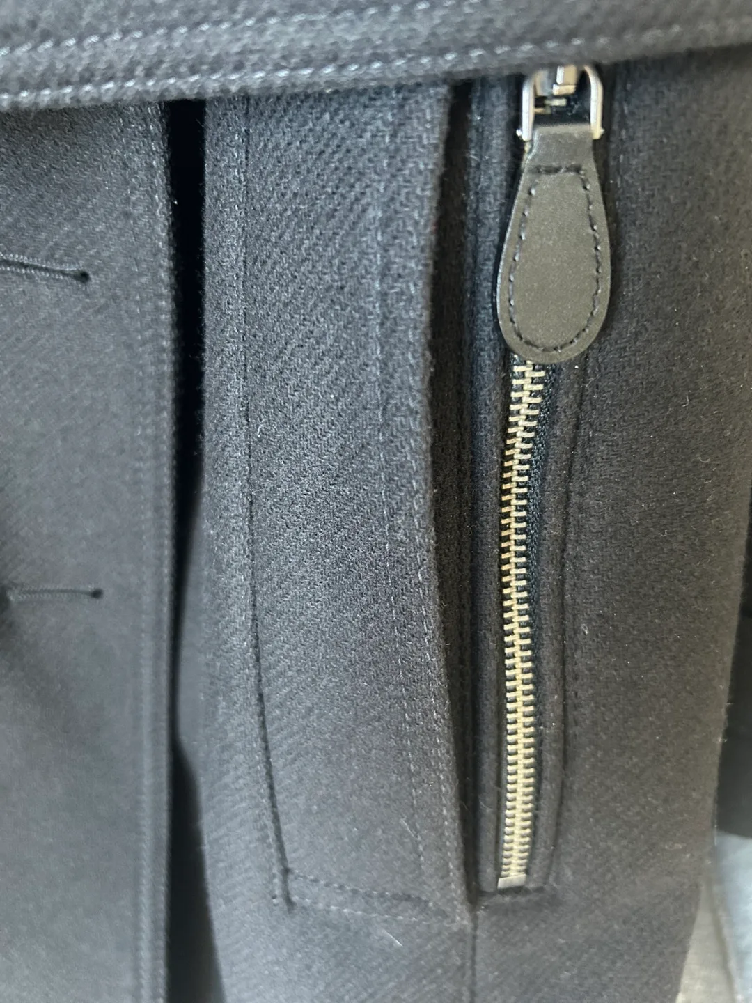 Burberry Black Double Breasted Wool Peacoat image indicator(7)