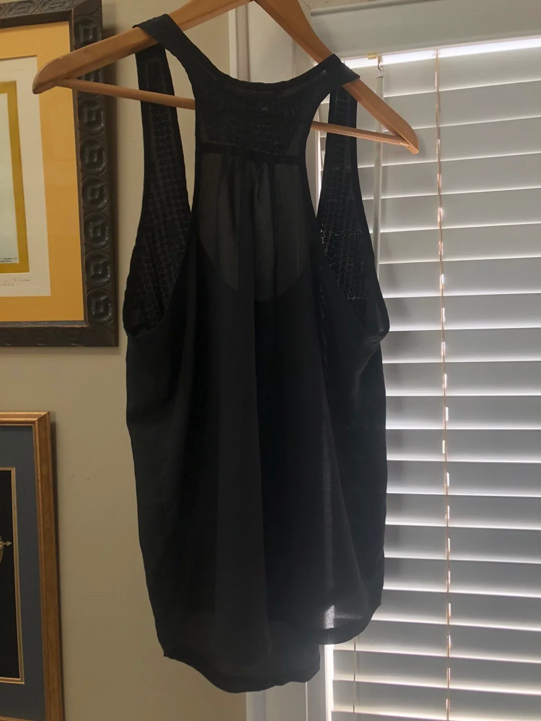 Urban Behavior Black Sequined Tank Top - Size M/M image indicator(3)