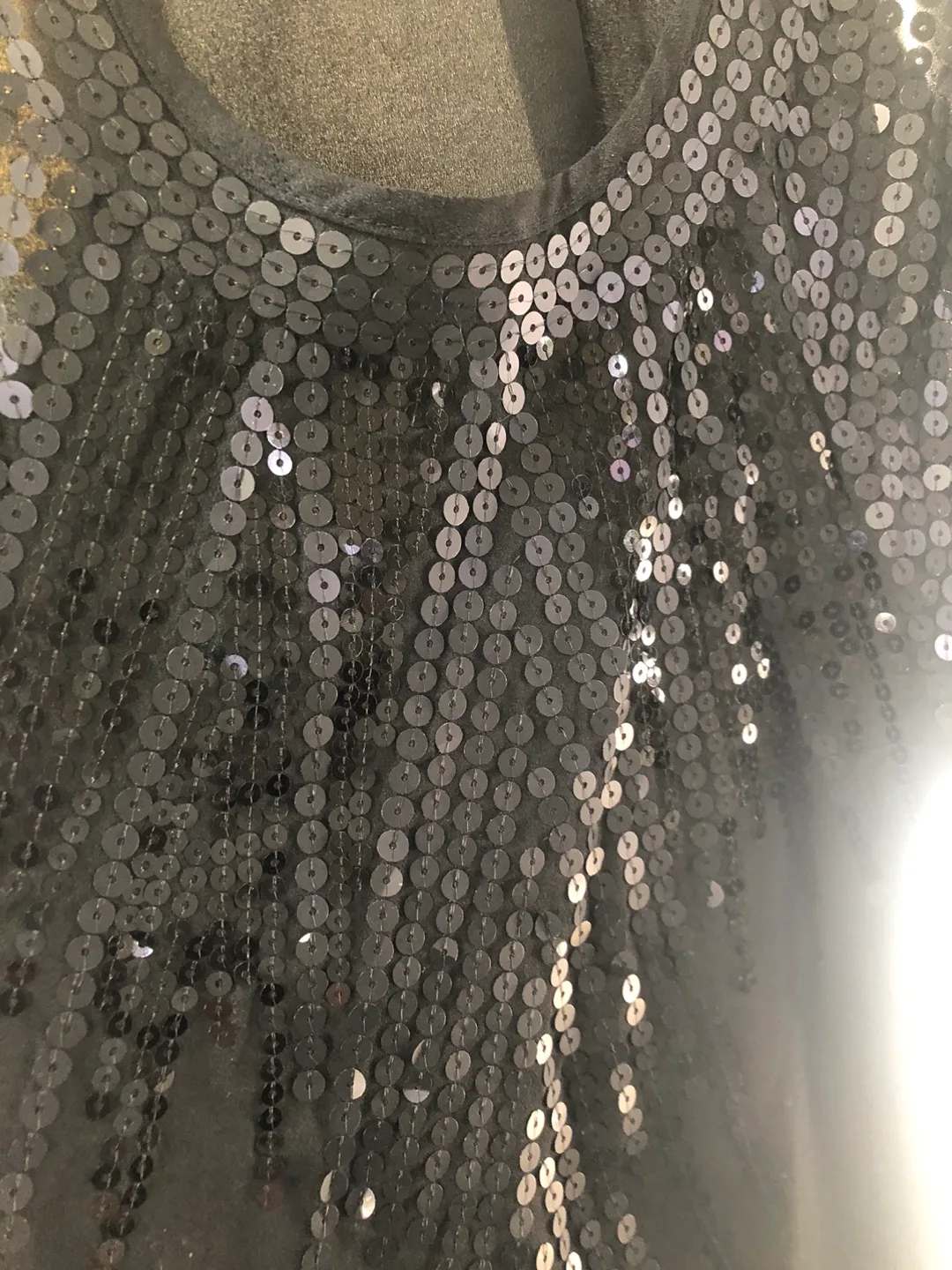 Urban Behavior Black Sequined Tank Top - Size M/M image indicator(4)