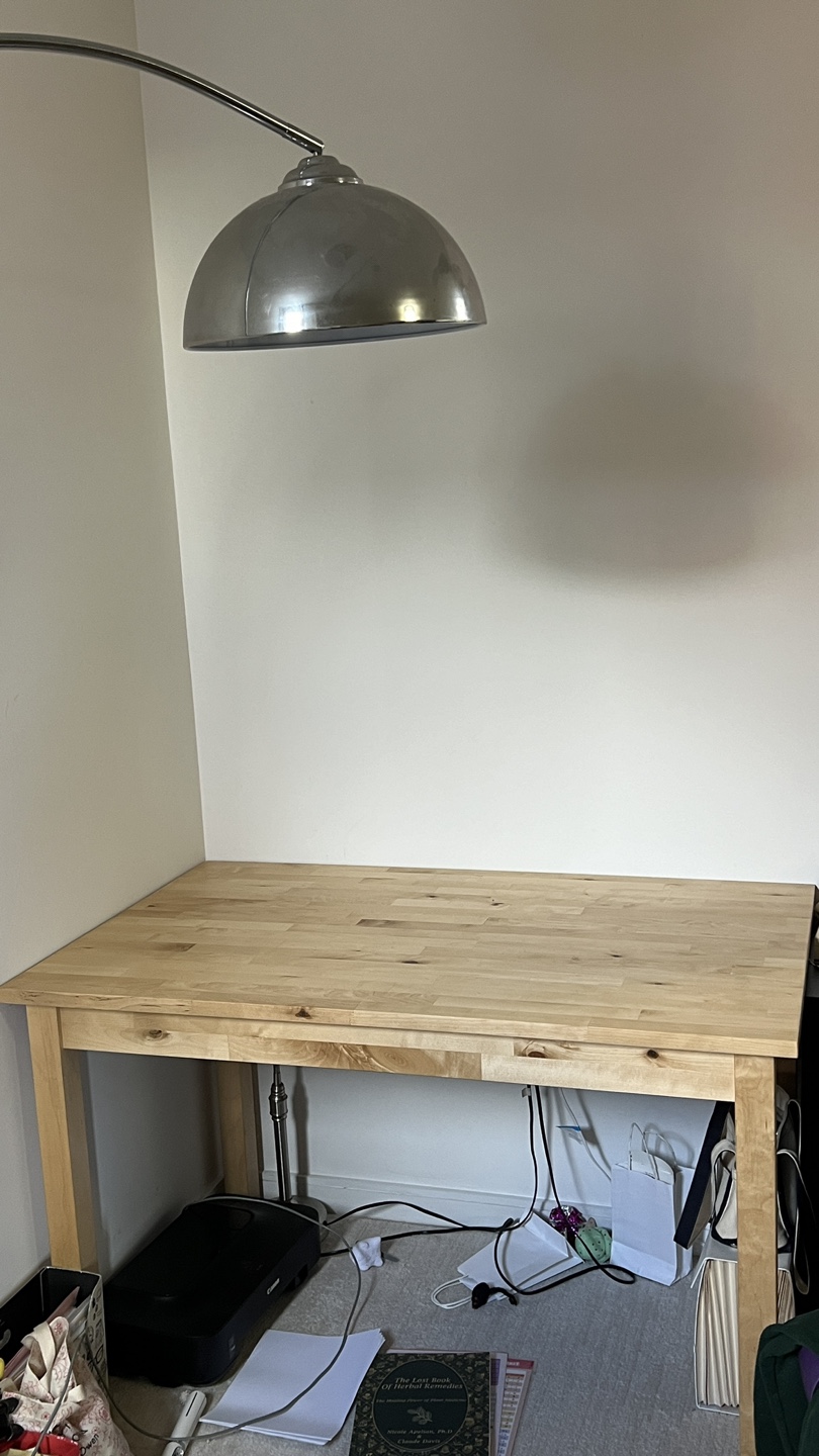 IKEA BJÖRKUDDEN Desk - Light Wood