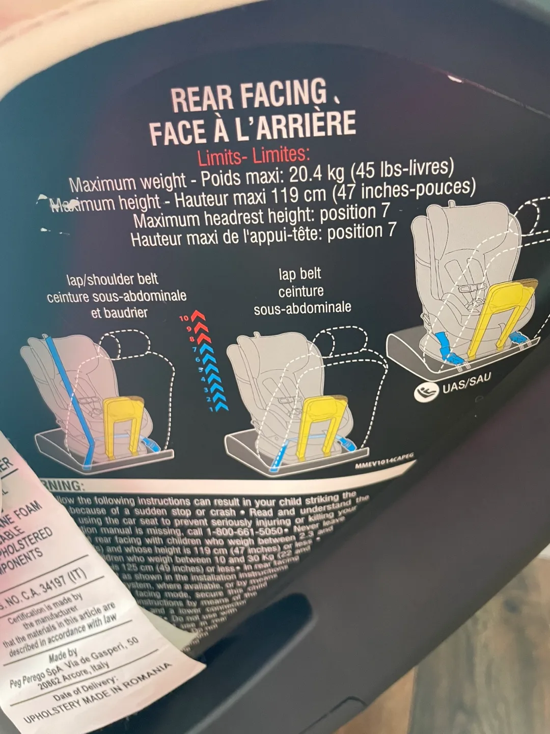 Peg Perego Primo Viaggio Convertible Car Seat - Paloma (5-65) image indicator(3)