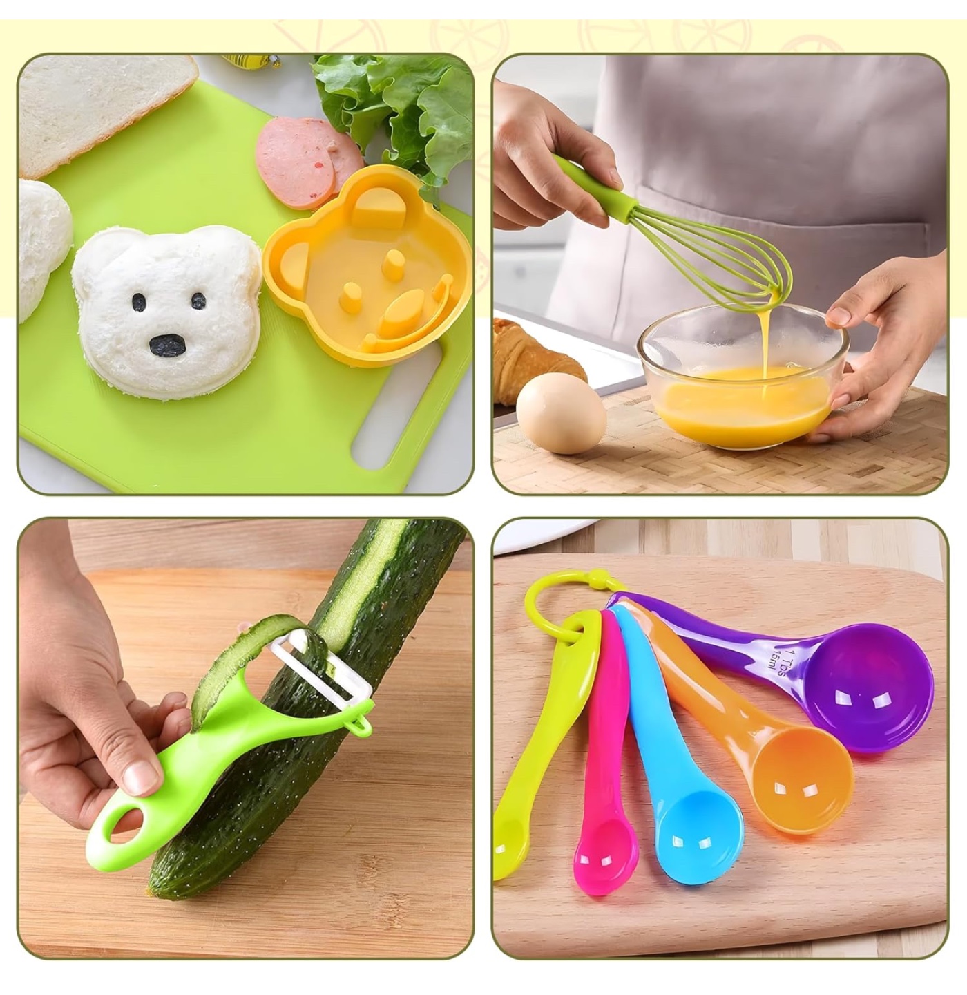 Kids' Play Kitchen Set - 34pc colourful cooking toys - photo 2