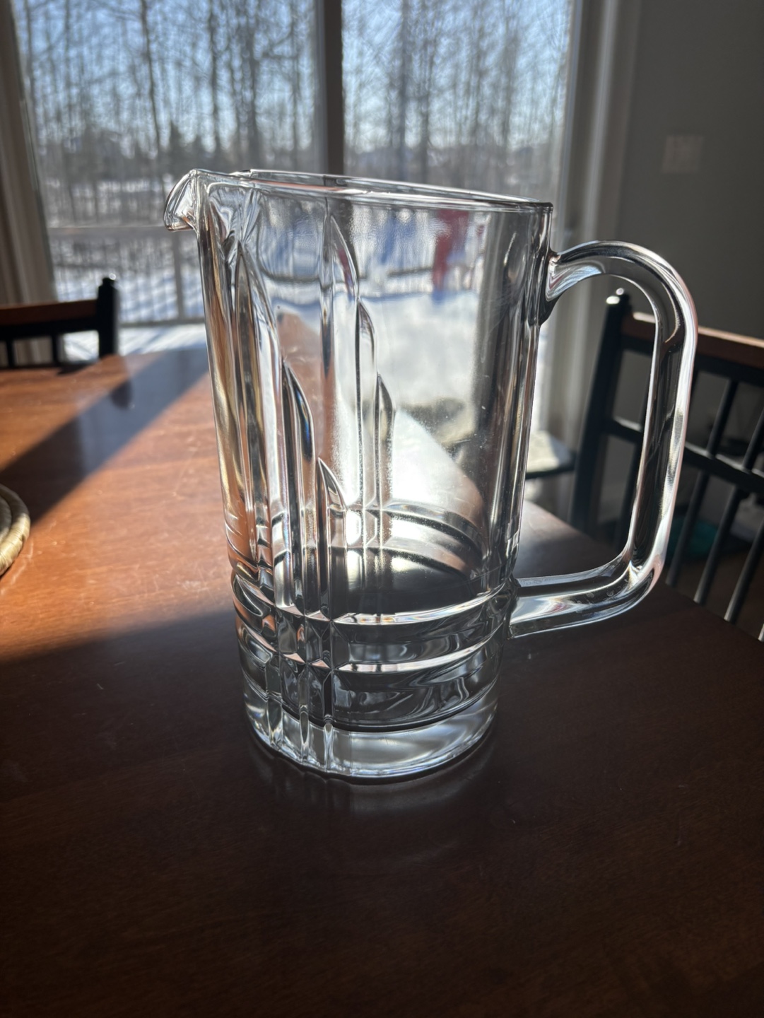 Clear Glass Pitcher