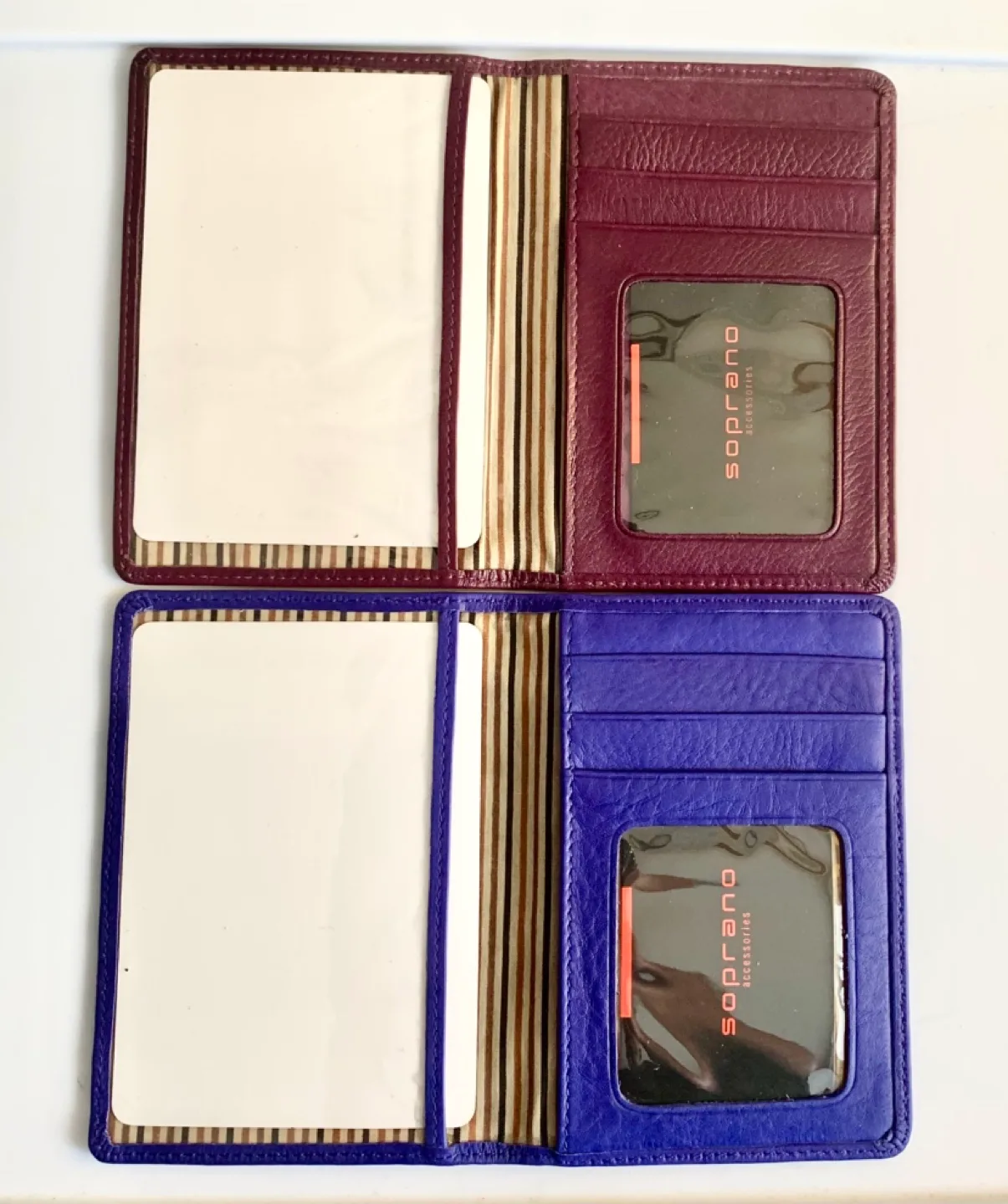 Two Soprano Design Passport Holders - Purple and Blue image indicator(2)