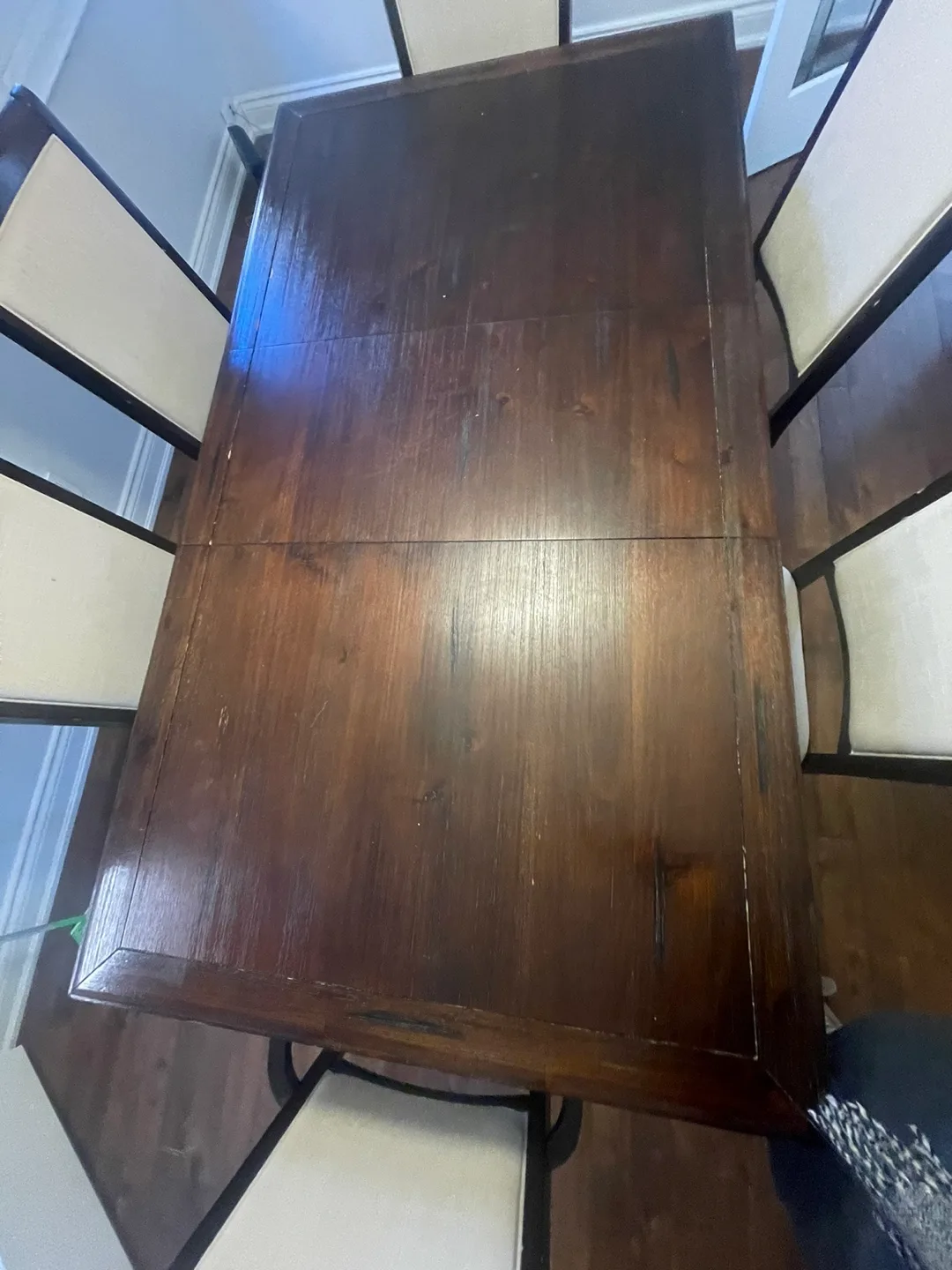 7-Piece Dining Set - Dark Wood Table and Chairs image indicator(3)