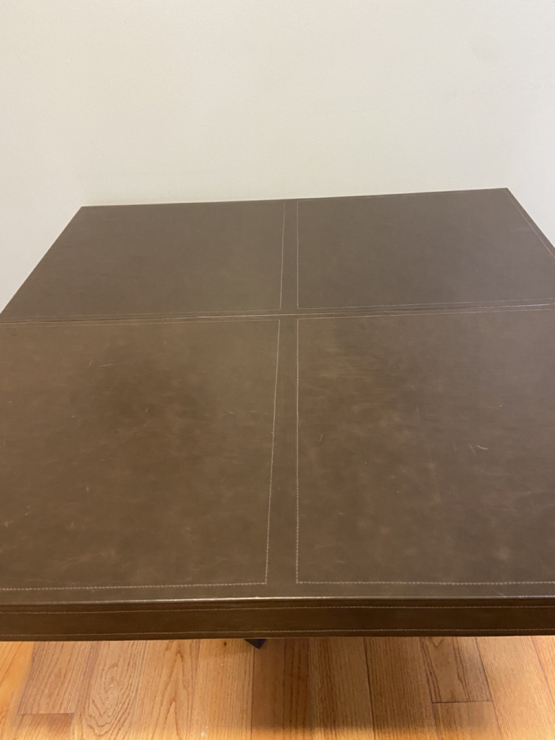 Dark Brown Square/Round Convertible Dining Table