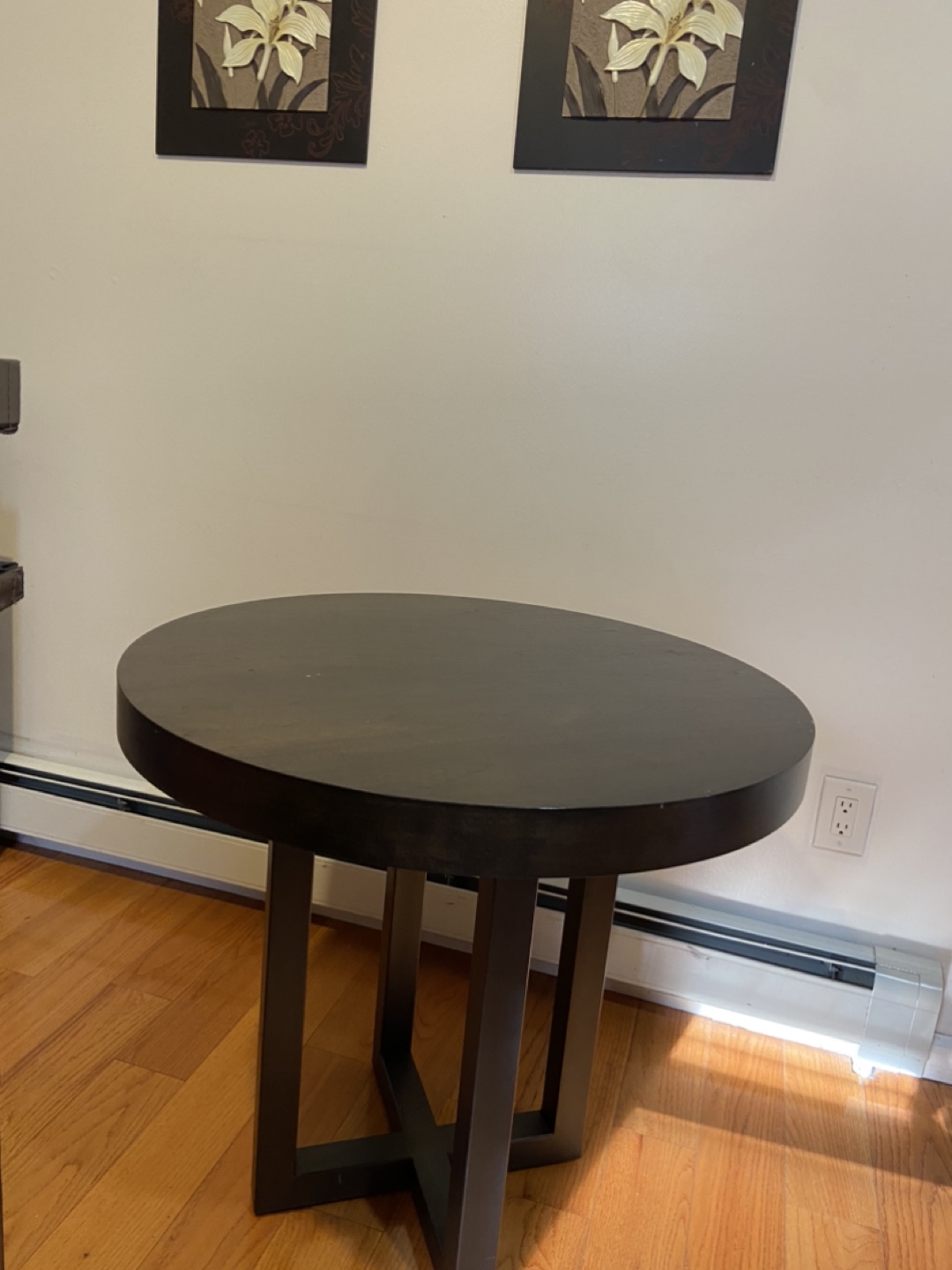 Dark Brown Square/Round Convertible Dining Table - photo 5