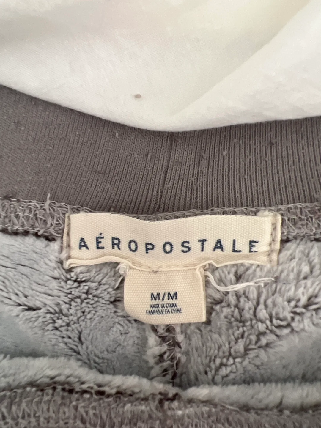 Grey Aeropostale Fuzzy Joggers - Size Medium image indicator(2)