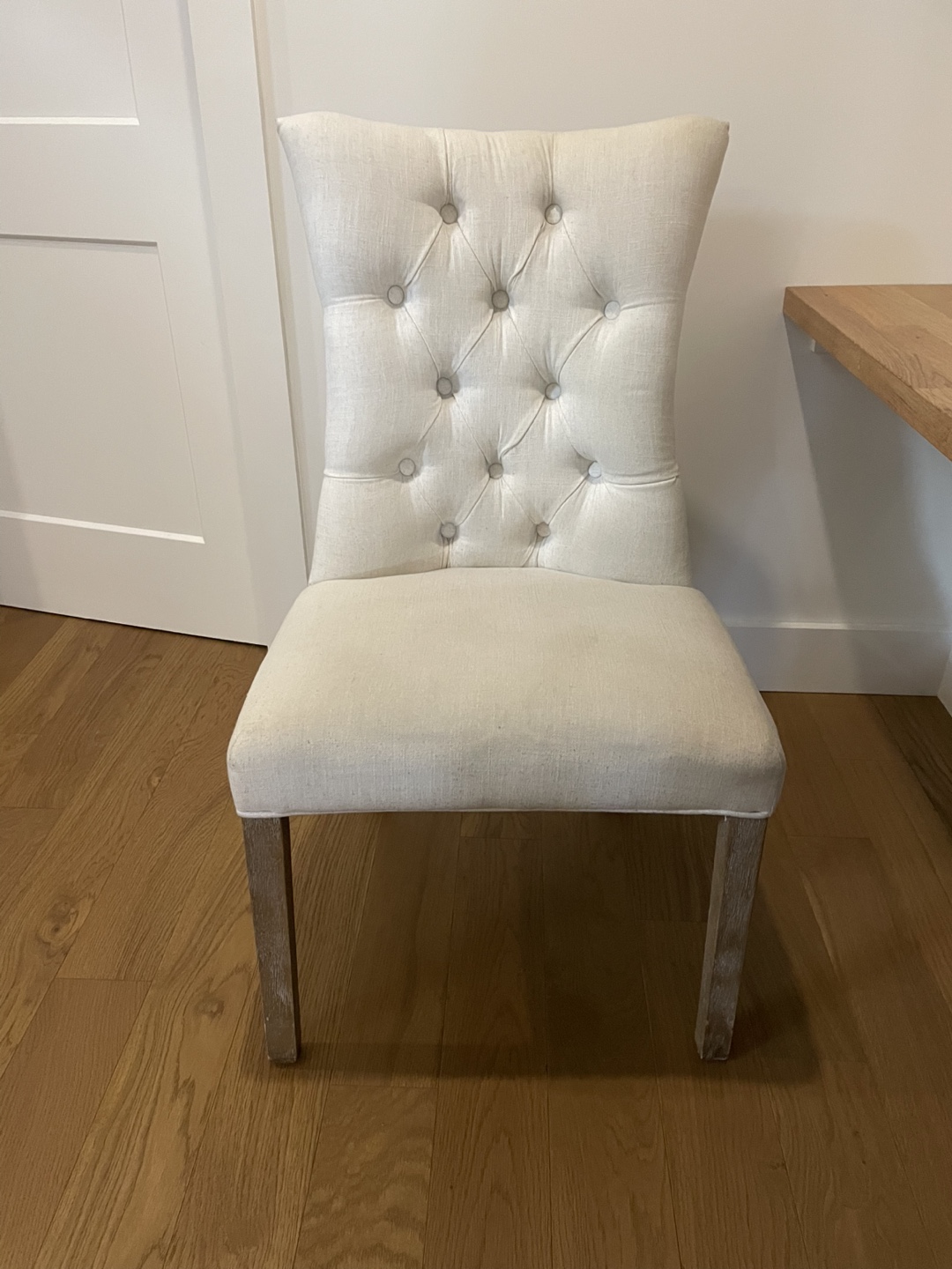 Beige Upholstered Dining Chair - photo 3