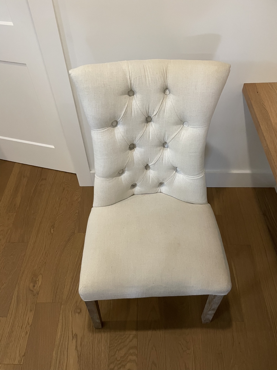Beige Upholstered Dining Chair - photo 4