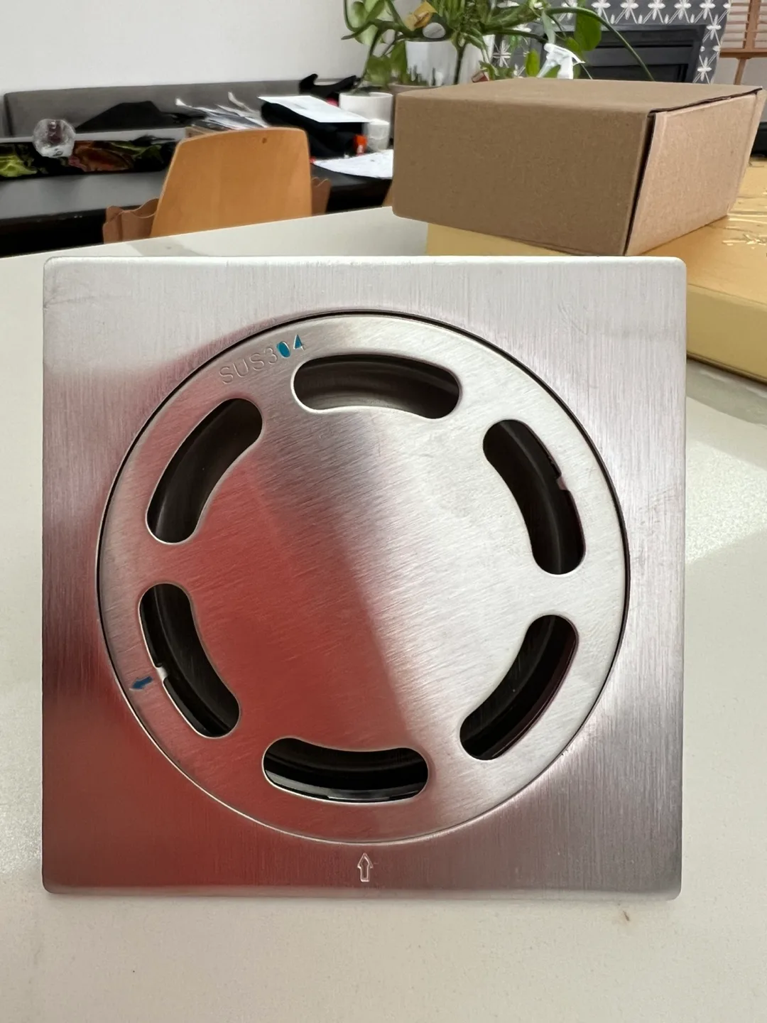 RENO time BNIB Stainless Steel Shower Drain x2 image indicator(3)