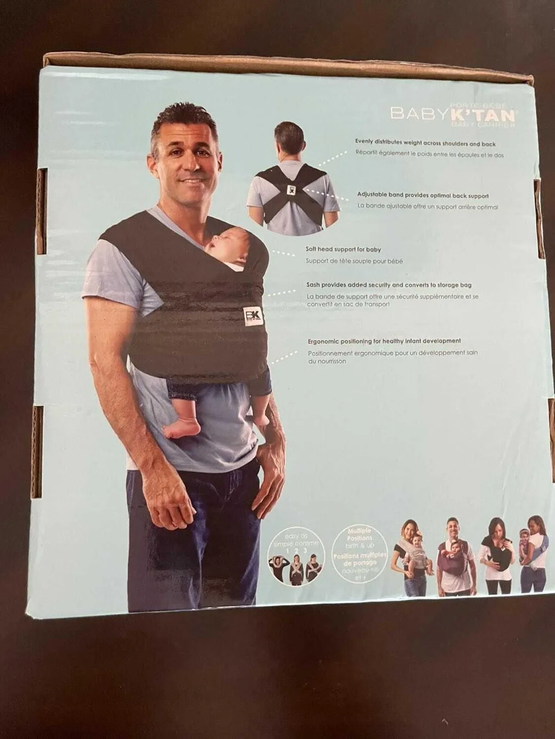 Baby K'tan Baby Carrier - Size Large - Black image indicator(2)