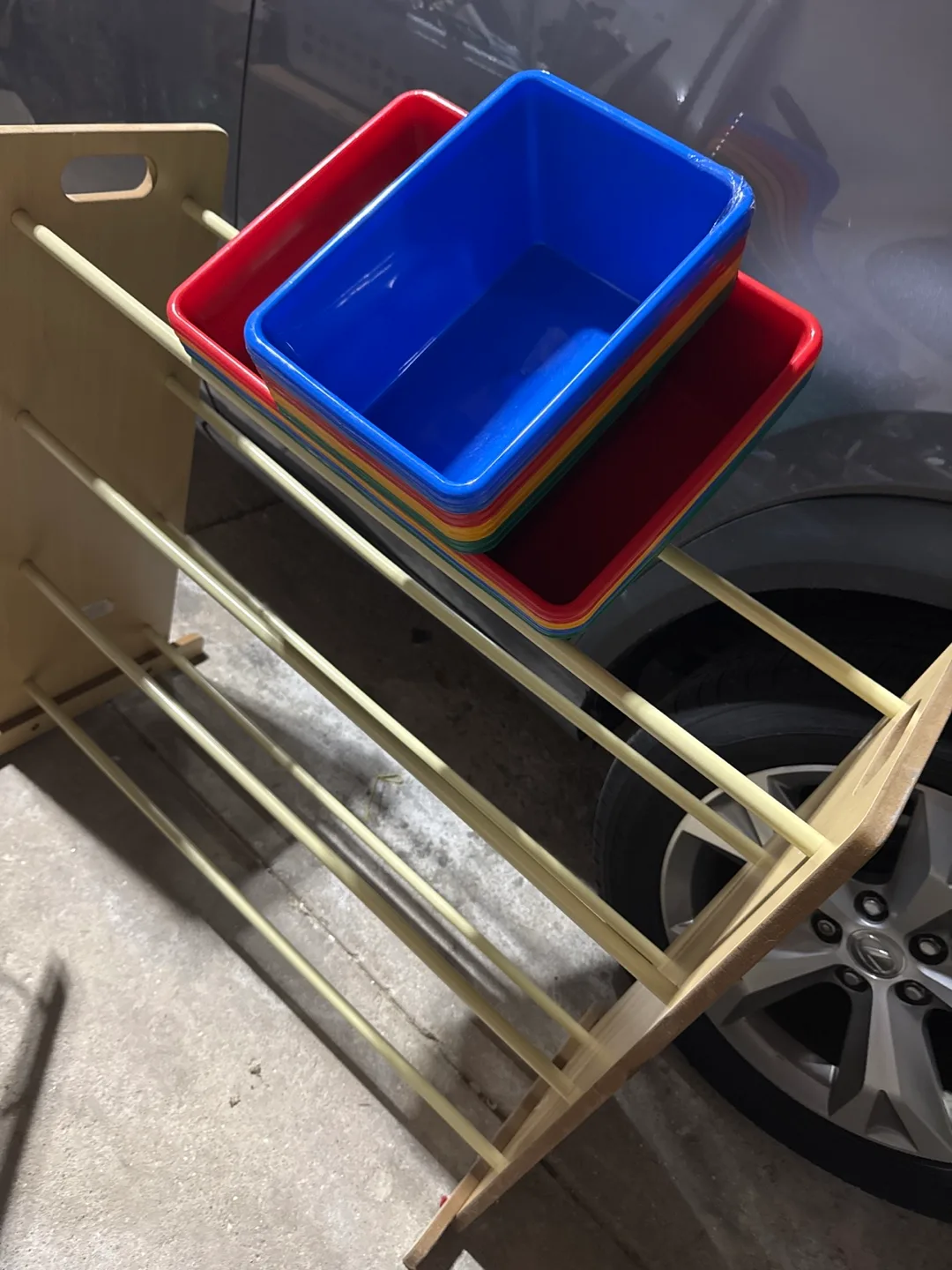 Kids Toy Organizer with Colorful Bins thumbnail