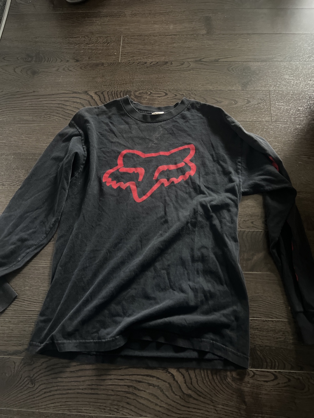 vintage Fox Racing Black Long Sleeve Shirt