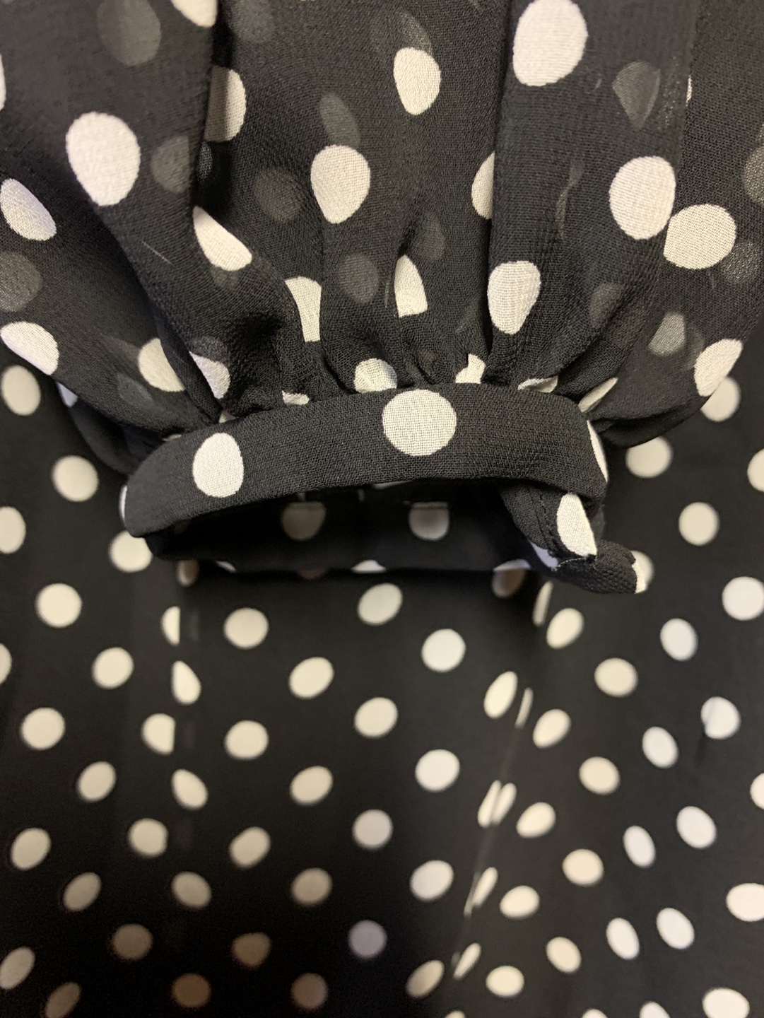 Kate Spade Black and White Polka Dot Dress with Lace Collar - photo 5