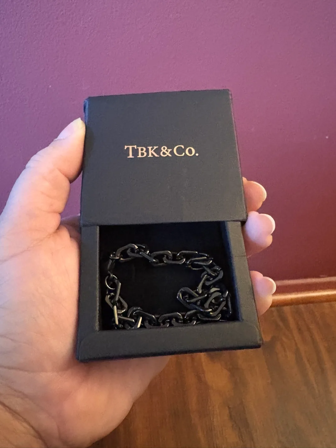 New TBK&Co. Black Bracelet and earrings set image indicator(2)
