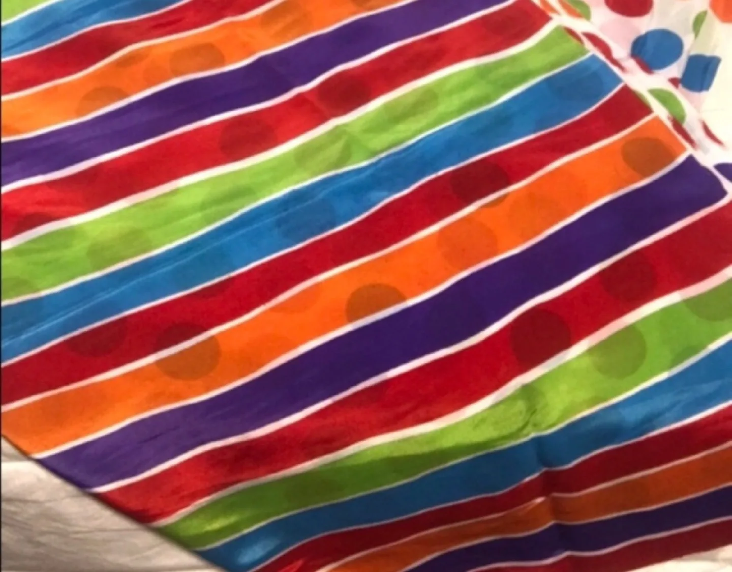 🏀 Rusty/Burnt Orange Saree/ Polka Dot Fabric image indicator(8)