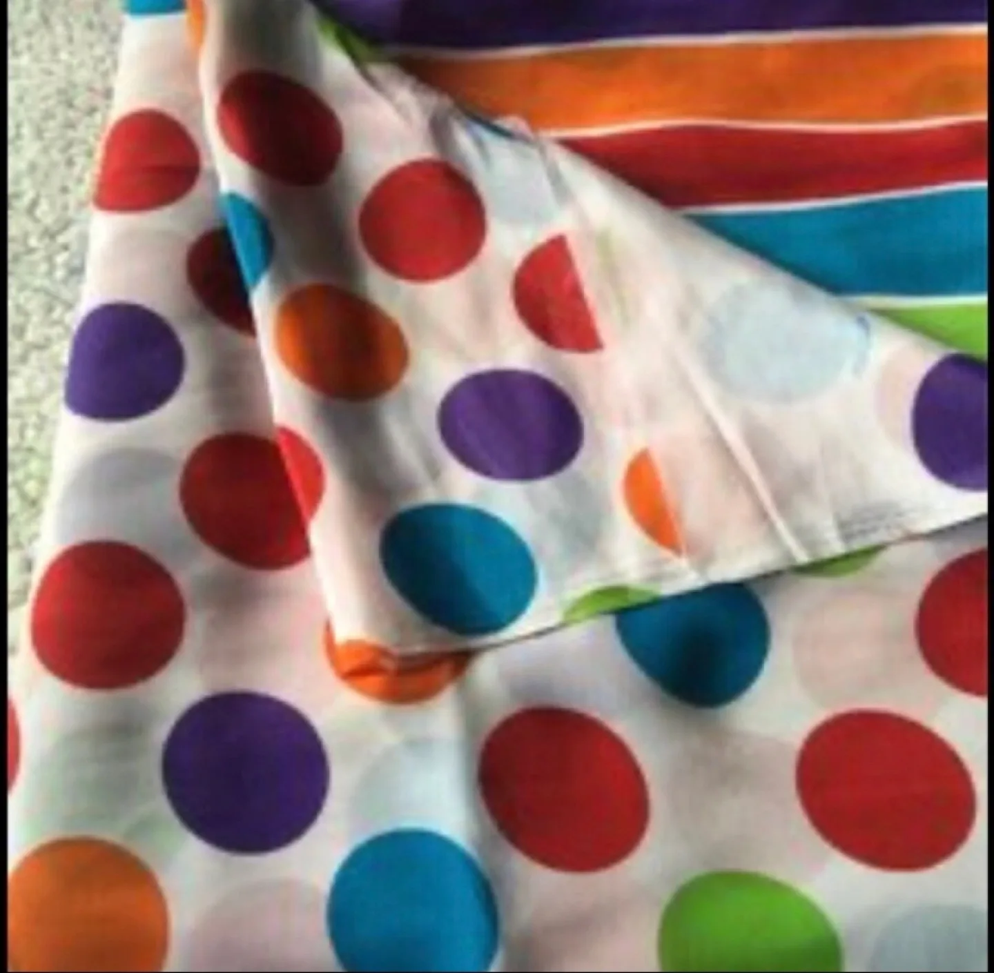 🏀 Rusty/Burnt Orange Saree/ Polka Dot Fabric image indicator(6)