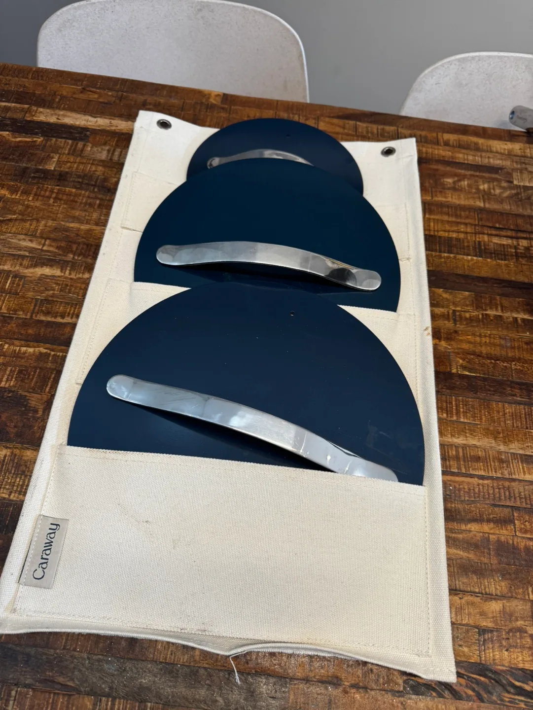 Caraway Cookware Set - 3-Piece Set with Lid Holder image indicator(3)