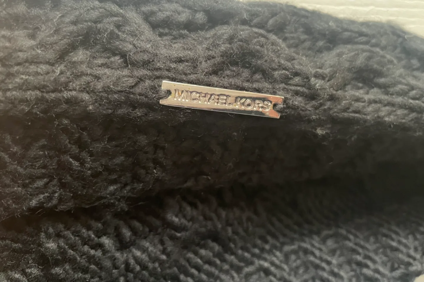 Michael Kors Black Knit Infinity Scarf image indicator(4)