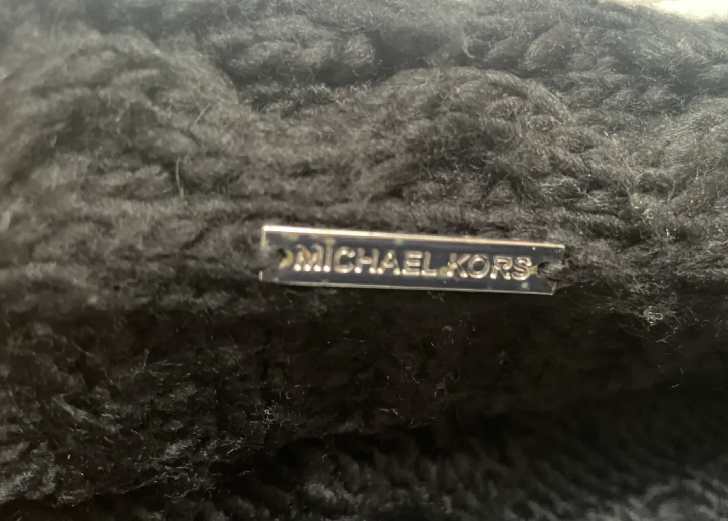 Michael Kors Black Knit Infinity Scarf image indicator(5)
