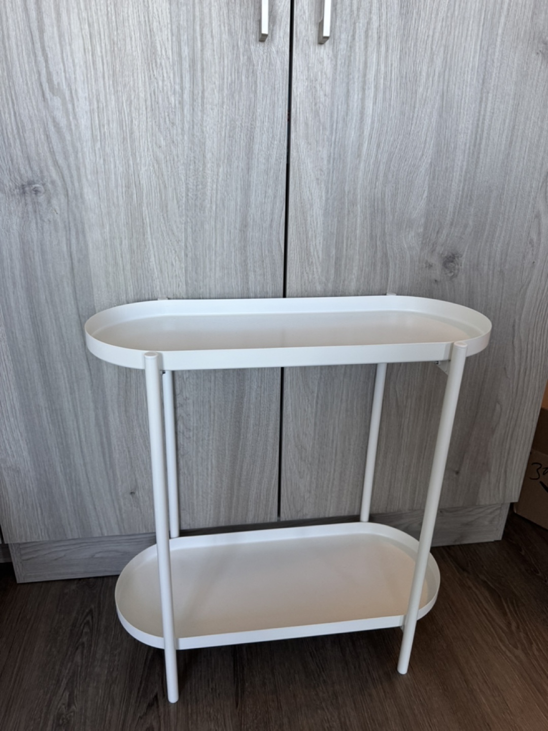 IKEA olivblad white plant stand