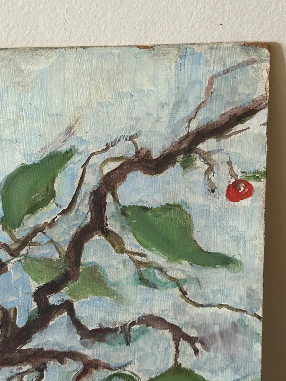 $25  Signed painting Canada Art Cherry blossom flowers antique image indicator(5)