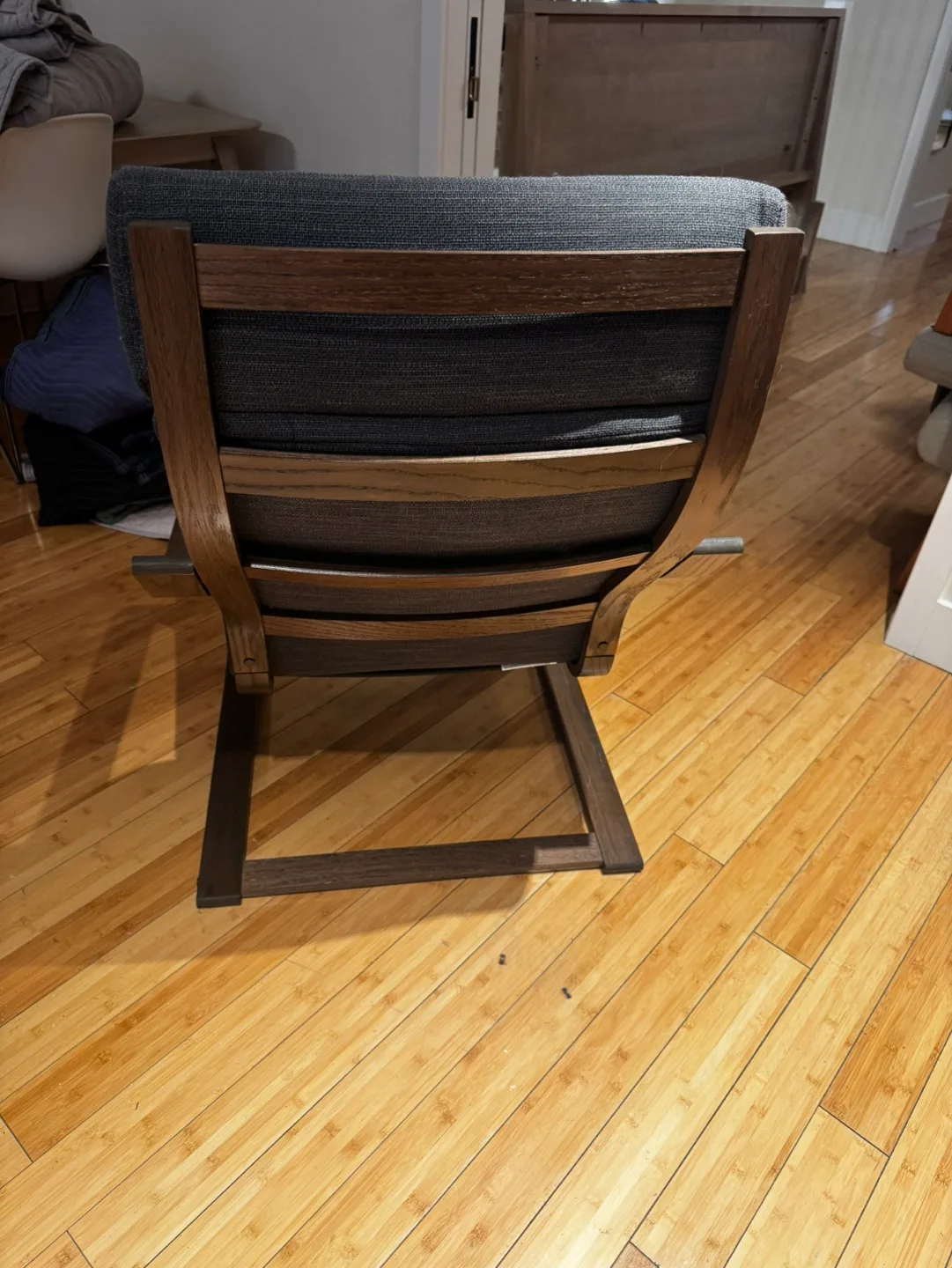 IKEA STRANDMON Wing Chair - Dark Gray image indicator(4)