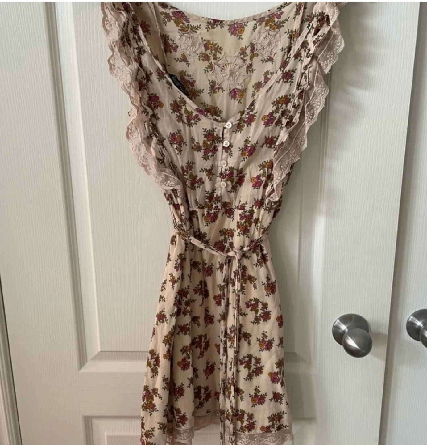 Zara floral mini dress image indicator(4)