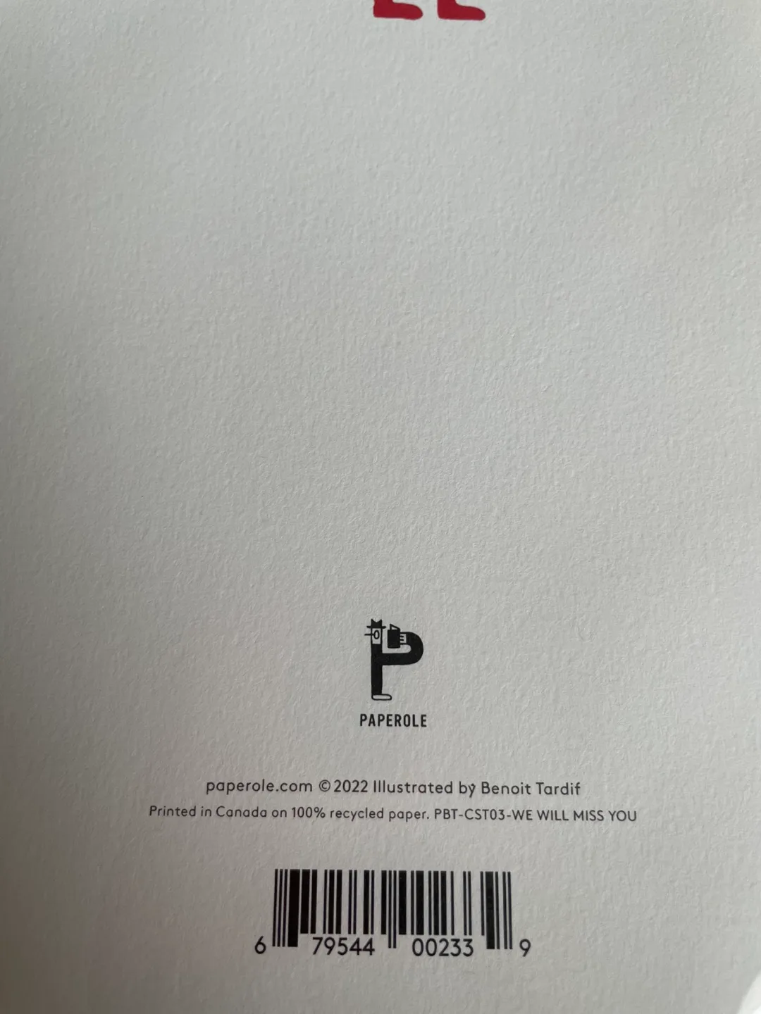 Extra Large . We Will Miss You Card NEW image indicator(4)