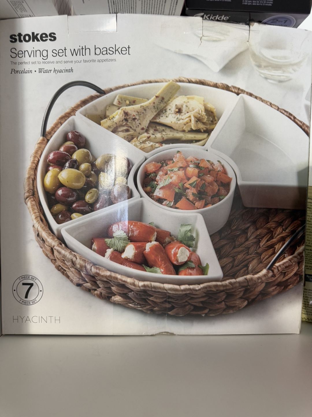 Stokes 7-Piece Serving Set with Basket