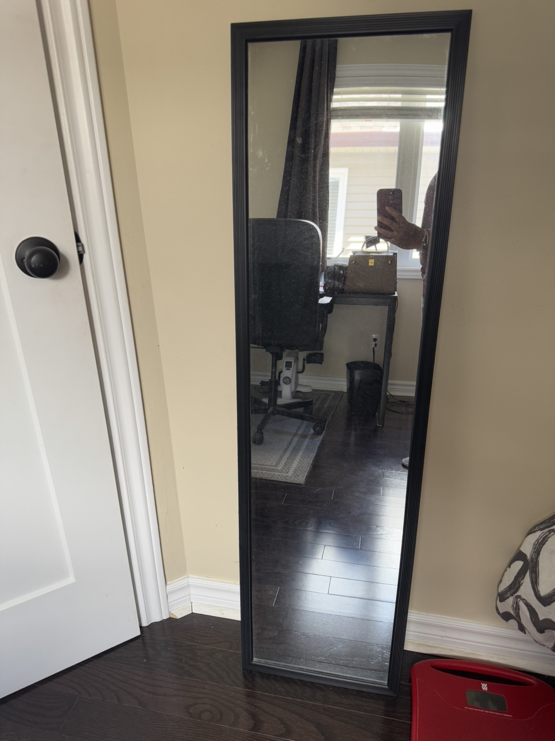 Full Length Black Frame Mirror