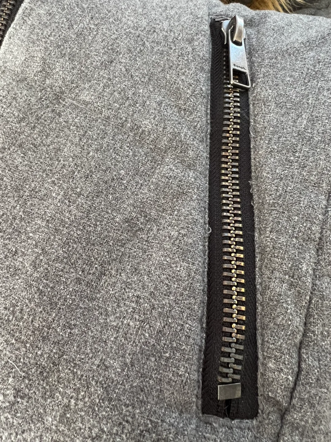 EUC Ladies BENCH Grey Hooded Puffer Jacket Size S image indicator(3)