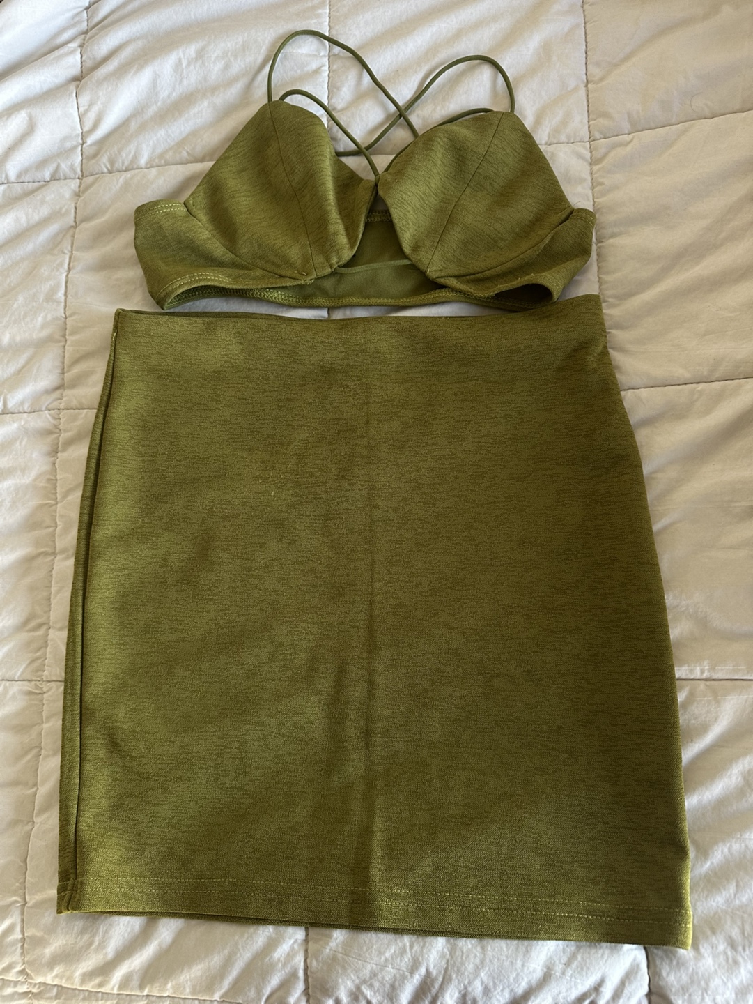 Olive Green Two-Piece Set