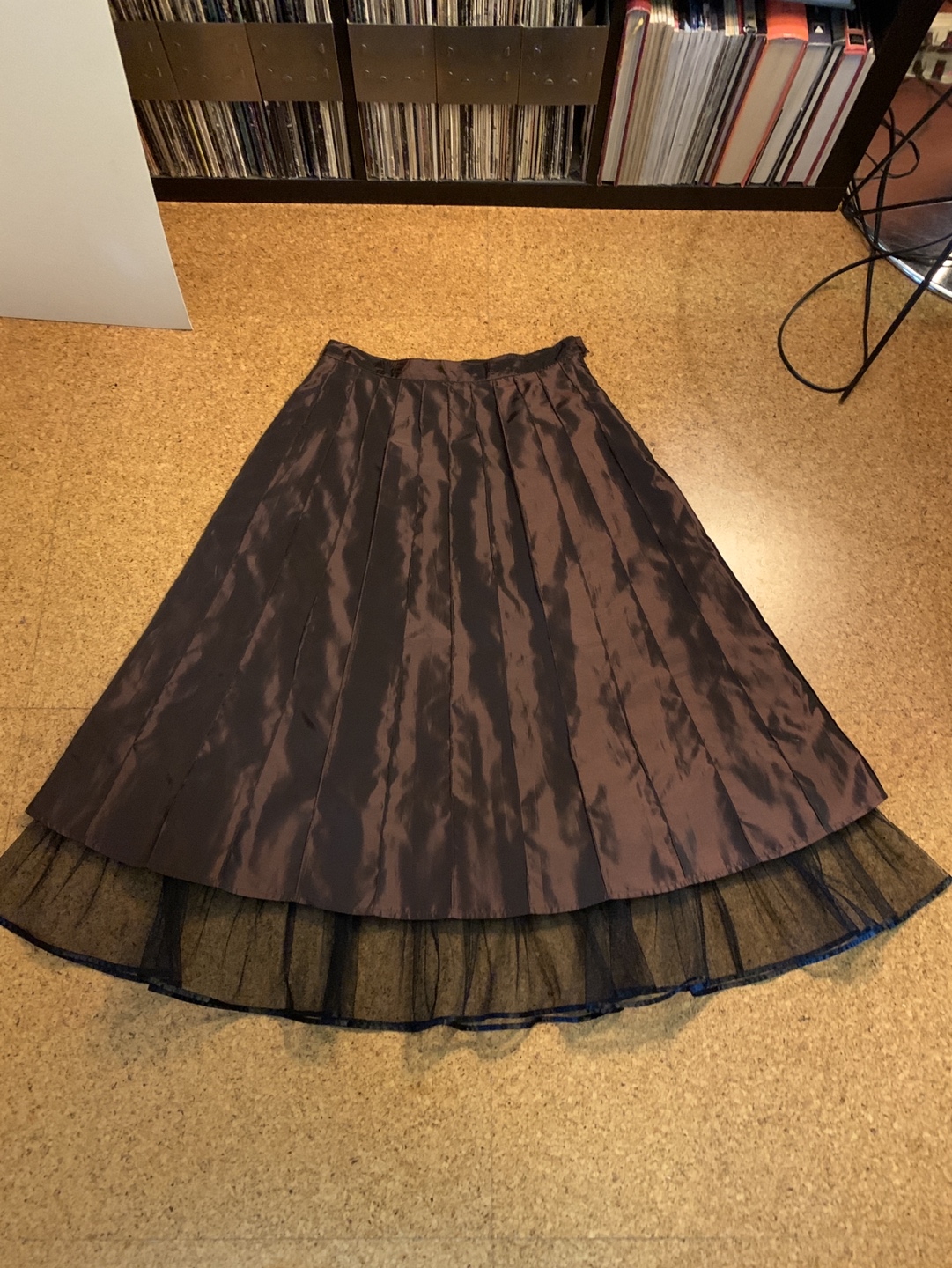 Bianca Nygård Petite Size 12 Brown Pleated Skirt