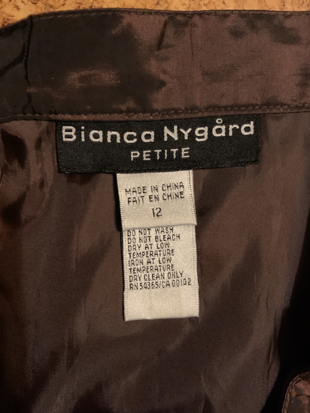 Bianca Nygård Petite Size 12 Brown Pleated Skirt - photo 2