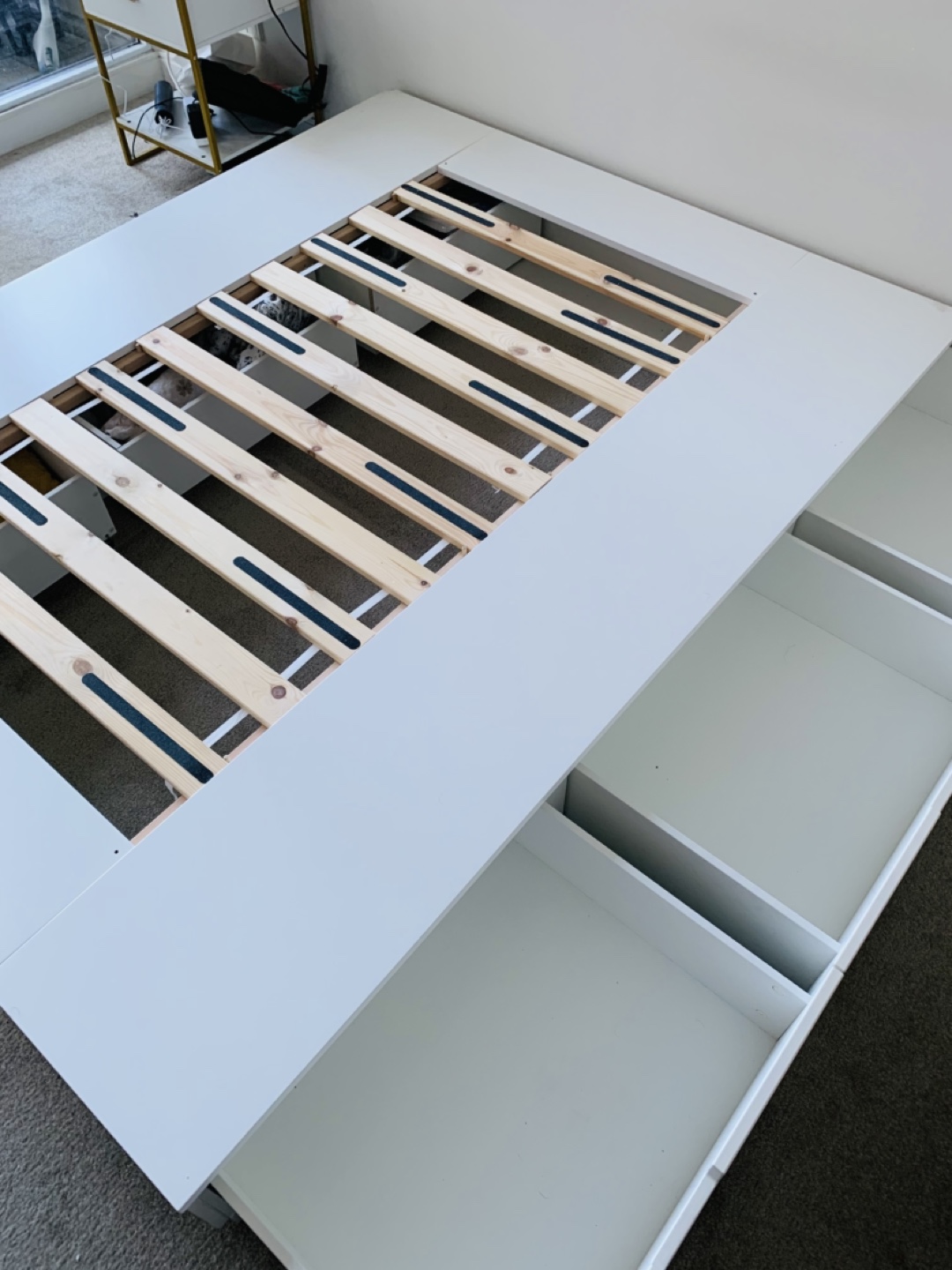 IKEA Nordli Queen Platform Bed Frame with Storage Drawers - photo 2