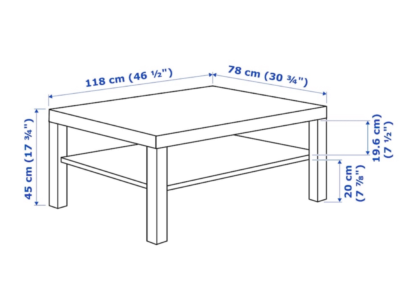 IKEA Lack Coffee Table - White